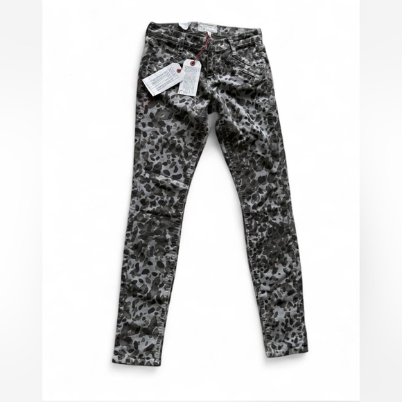 Current/Elliott Denim - Current Elliot Leopard Print Skinny Jeans